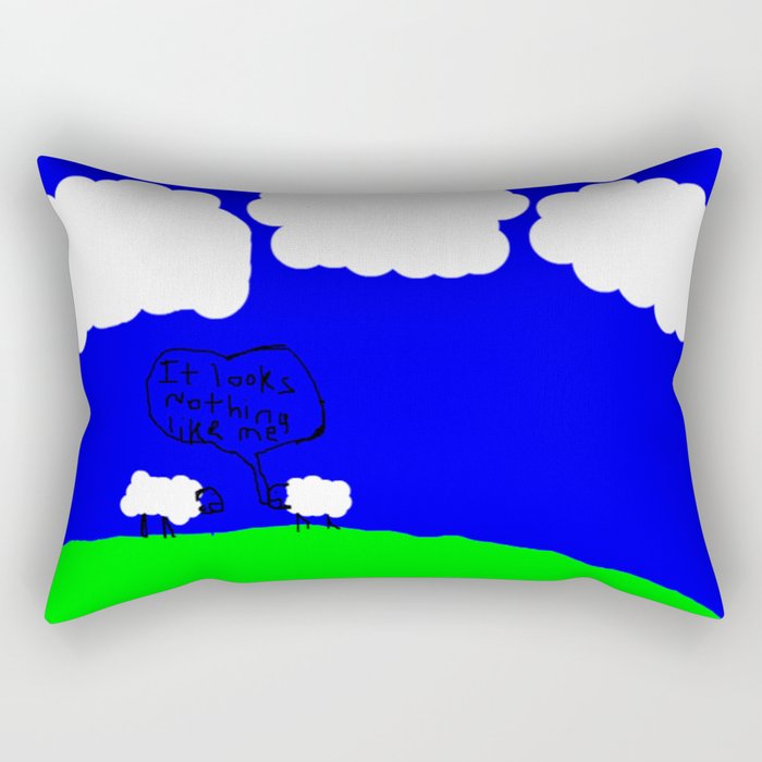 Watching the Clouds Go By Rectangular Pillow