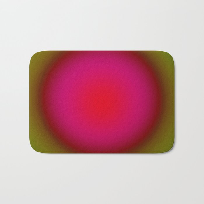 Orb Gradient // Pink & Olive Bath Mat