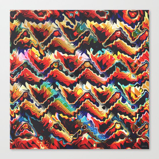 Colorful Geometric Motif Canvas Print