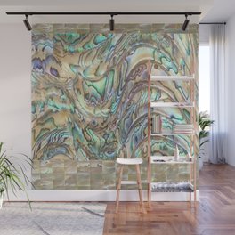 Abalone Turquoise Shell Art Design | Saletta Home Decor Wall Mural