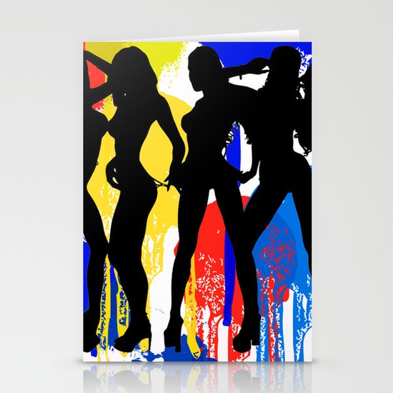 Girls, Girls, Girls Stationery Cards