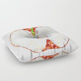 Juicy Red Delicious Apple Fruit by Sharon Cummings Floor Pillow