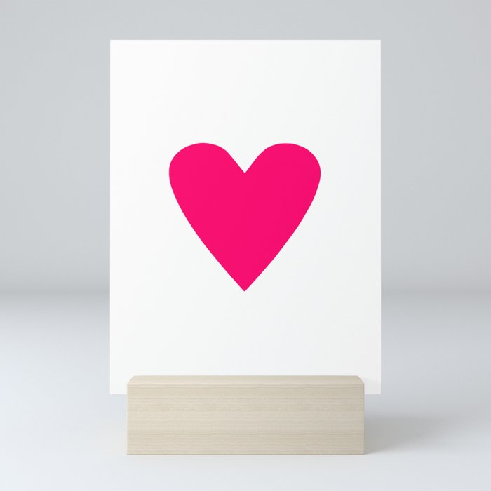 Big Pink Heart Mini Art Print