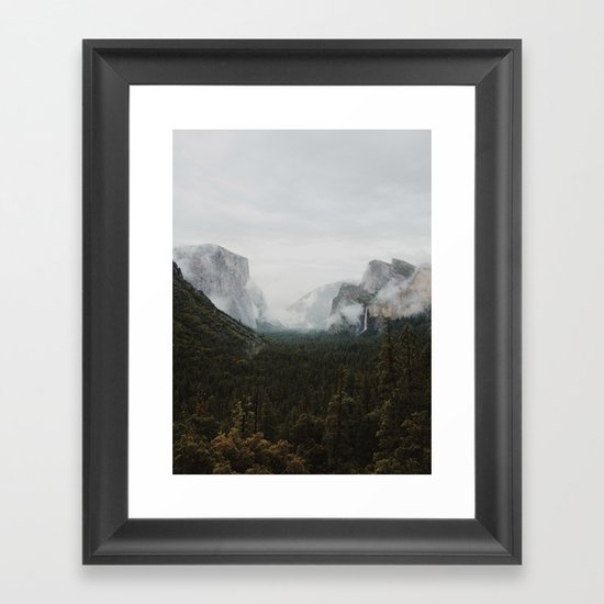 Yosemite Fog Framed Art Print