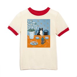 Cats and a French Press Kids T Shirt