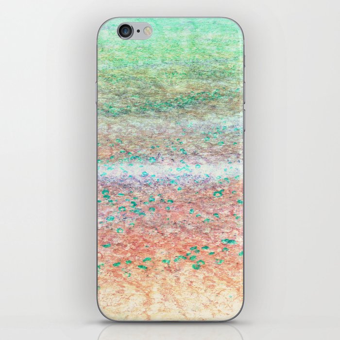 rainbow ice cream floral illusion perceived fabric look iPhone Skin