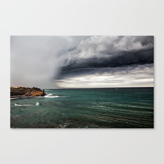 clouds and sea Canvas Print