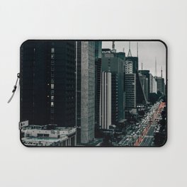 Brazil Photography - Busy Street In Down Town Sao Paulo Laptop Sleeve