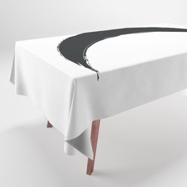 Black Crescent Moon Tablecloth