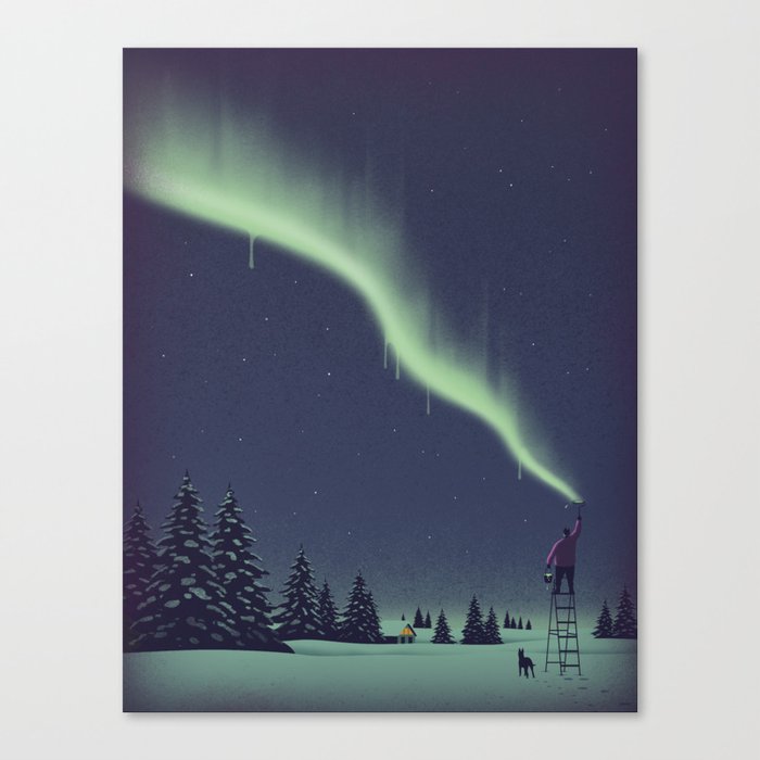 Winter Painting Canvas Print