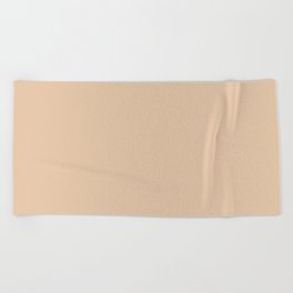 Pale Apricot Solid Color Pairs PPG Pumpkin Cream PPG1080-2 - All One Single Shade Hue Colour Beach Towel