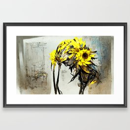 Sunflower Force - Beauty in the Detail (Abstract Art Take Two) Framed Art Print