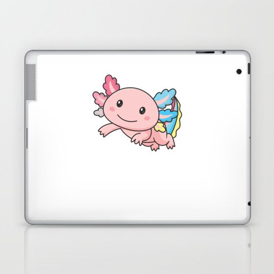 Genderflux Flag June Pride Lgbtq Axolotl Laptop & iPad Skin