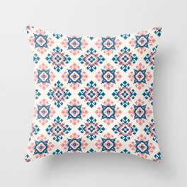 ukrainian folk seamless pattern ornament Throw Pillow