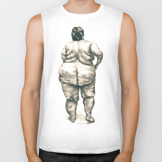 Woman in Shower Biker Tank