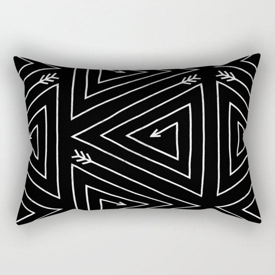 Arrow Triangle Rectangular Pillow