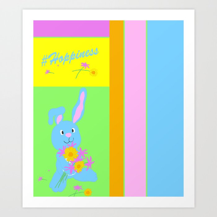 Scout with Flowers: #Hoppiness Art Print