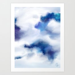 Amongst the Clouds Art Print