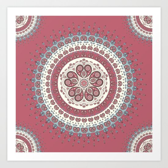 Mandala Paisley - Love Art Print