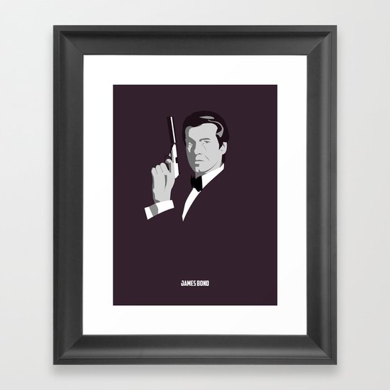 James Bond - Pierce Brosnan Framed Art Print
