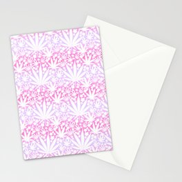 Psychedelic Cannabis And Flowers Purple Haze Stationery Card