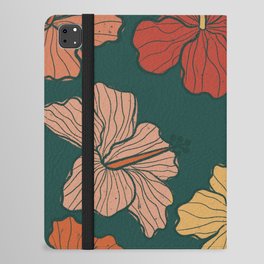 Taro Patch Design Terra Cotta Hibiscus iPad Folio Case