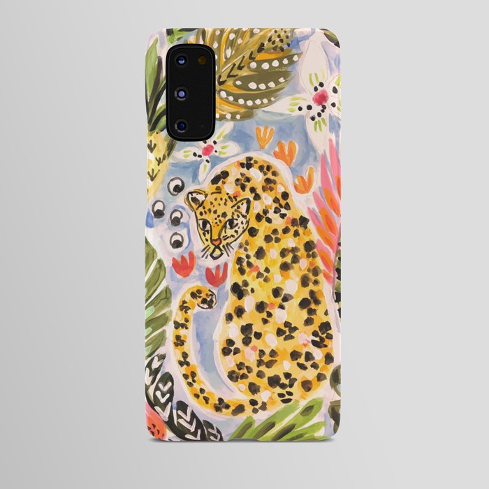 Tiger Leopard by Karen Fields Android Case