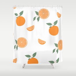 Moroccan Oranges Shower Curtain