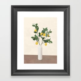 Lemon Branches II Framed Art Print