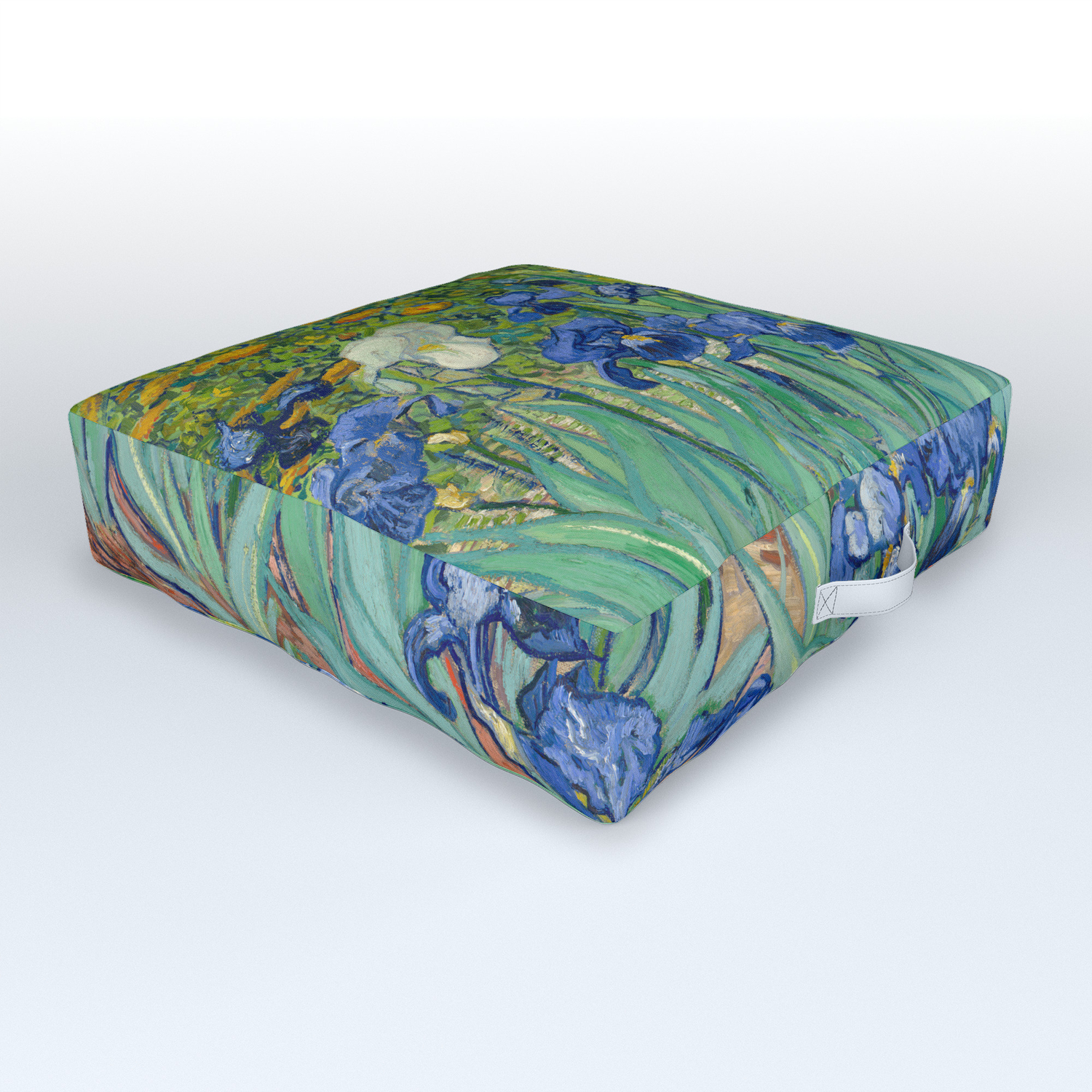 Irises By Vincent Van Gogh 1889 Outdoor Floor Cushion By Artculture