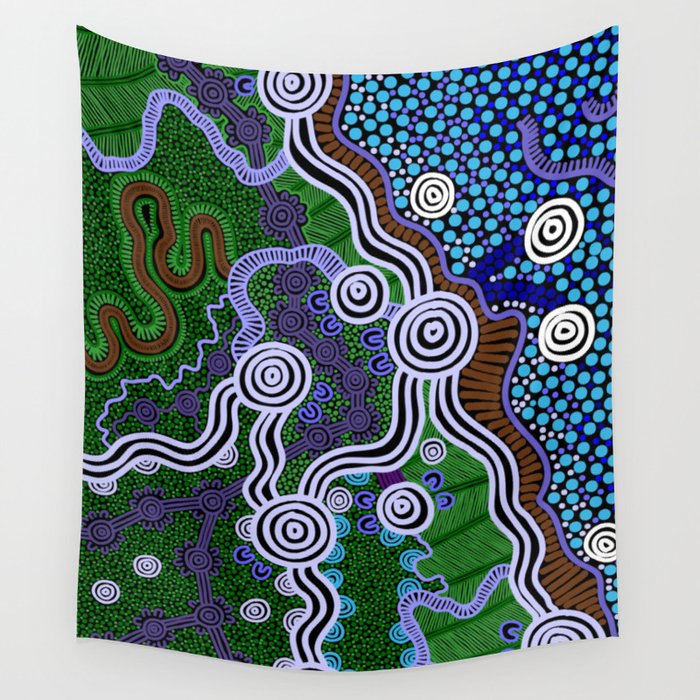 Authentic Aboriginal Art Heading North Wall Tapestry
