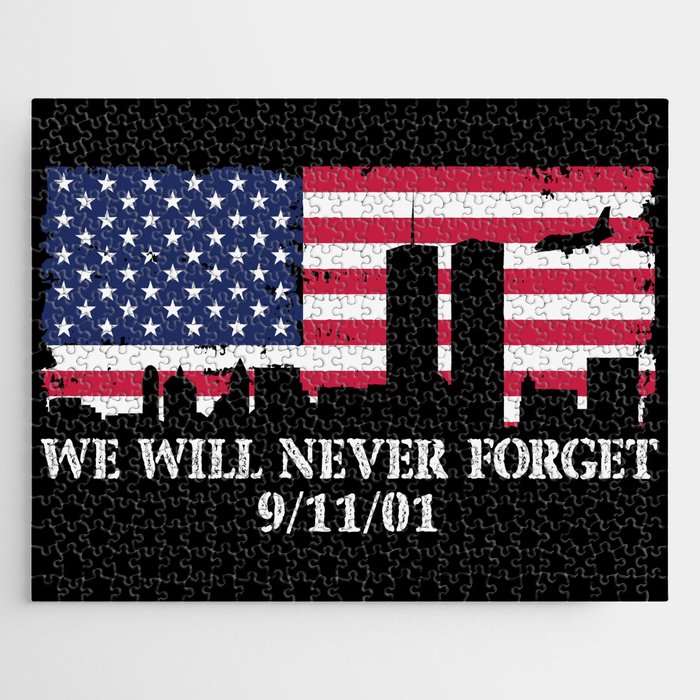 Patriot Day Never Forget 911 Anniversary Jigsaw Puzzle
