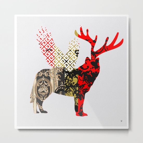 FabCreature · Steppenwolf Metal Print