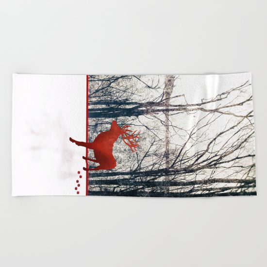 Winter Walk Beach Towel
