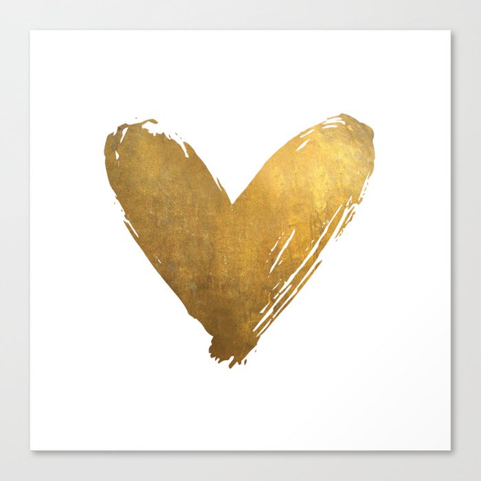 Heart of Gold Canvas Print