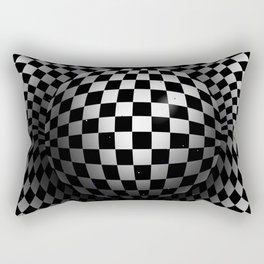 Chequered sphere Rectangular Pillow