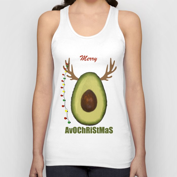 Christmas Avocado. Avocado Merry Christmas - Avo Christmas! Tank Top