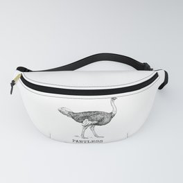 Funny Ostrich Pantless Thundergoose Animal Name Fanny Pack