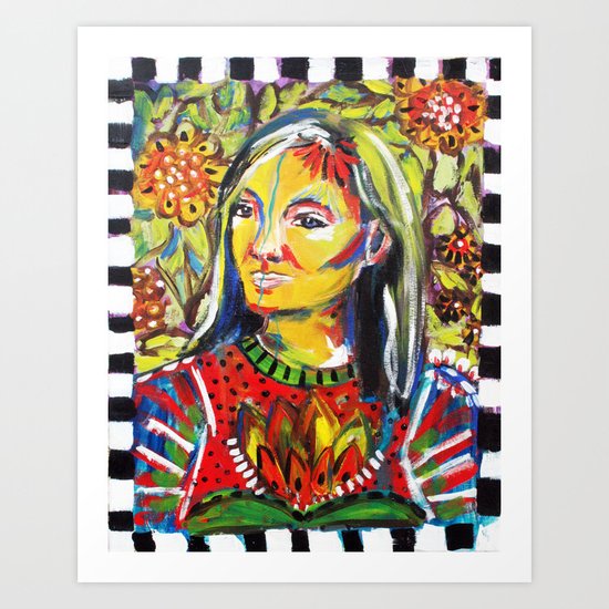 In the Garden Art Print