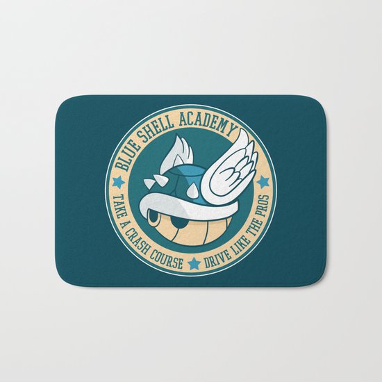 Blue Shell Academy Bath Mat