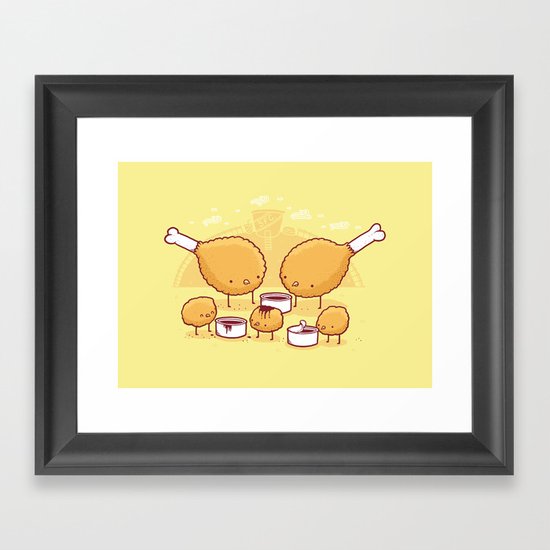 Chicken Farm Framed Art Print