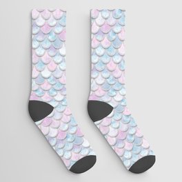 Pastel Baby Mermaid Scales  Socks