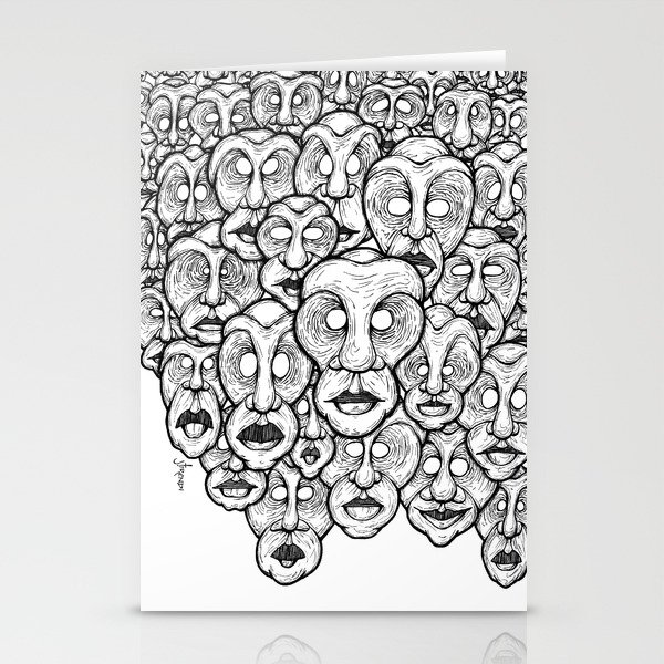 Face Space Stationery Cards