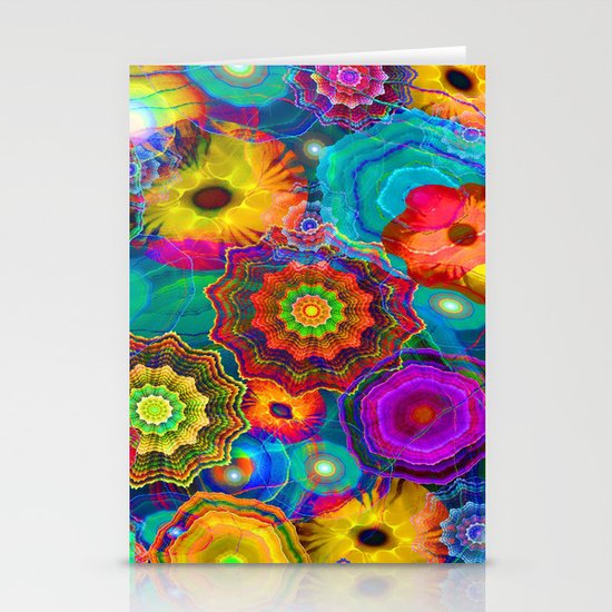 Flowery Meadow Stationery Cards By Klaraacel Society6