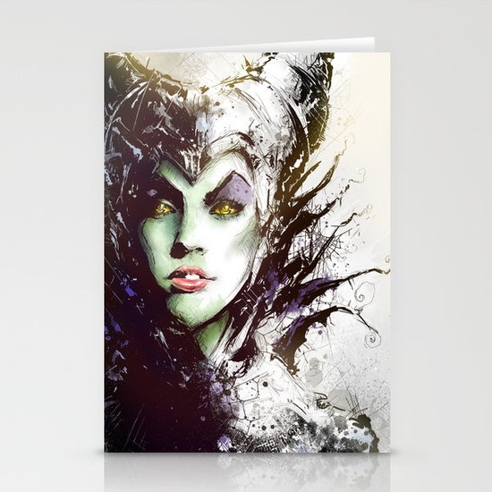 Maleficent Stationery Cards
