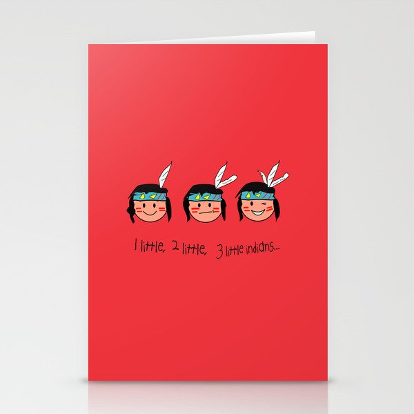 Red Indian Stationery Cards