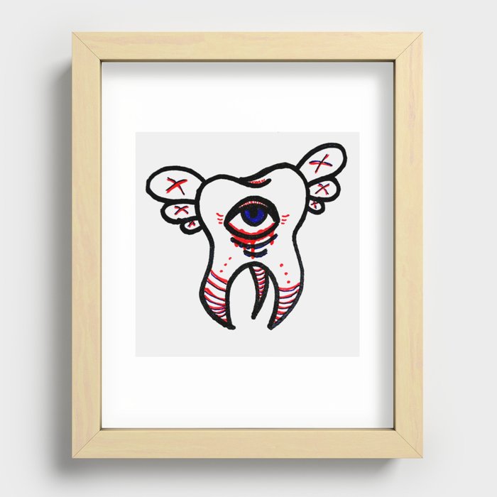 Tooth Fairy Variation Recessed Framed Print