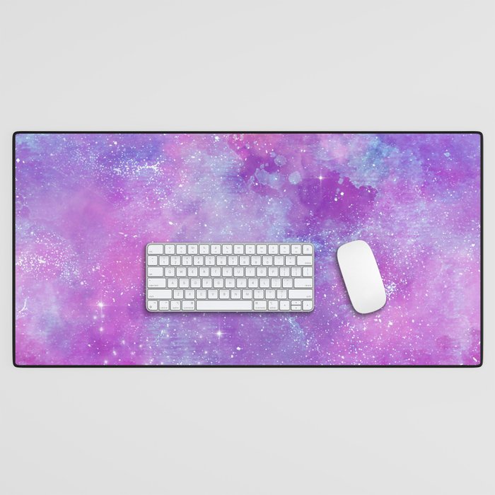 Purple Pink Galaxy Painting Desk Mat