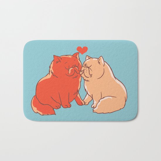 Cat Kisses Bath Mat