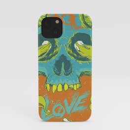 Rage Love Skull iPhone Case